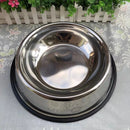 Comedouro Bebedouro Inox Antiderrapante Para Pet Cachorro Gato Porte Pequeno Médio Grande 4.9