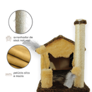 Kit Gato Grande Casa com Rede e Arranhador 3 Bases Sisal
