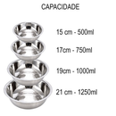Vasilha Comedouro pote tigela inox para cães e gatos pet cachorro