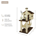 Casa para Gatos com Rede Grande e 2 brinquedos - MIUPET