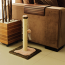 Kit Arranhador Para Gato Casa Com Rede e 2 Brinquedos + Poste com Base - Miupet
