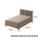 Cama Box Pet D28 Suede 80 e 60cm