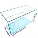 Aquário N4 Retangular 13 Litros Beta 35x17x22cm beteira vidro para Peixes ornamental plantas natural ou aarfiticial