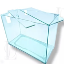 Aquário N4 Retangular 13 Litros Beta 35x17x22cm beteira vidro para Peixes ornamental plantas natural ou aarfiticial
