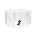 Cercado Pet Móvel Dobrável Aramado 80cm De Altura Branco ou Preto