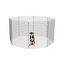 Cercado Pet Móvel Dobrável Aramado 80cm De Altura Branco ou Preto