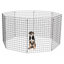 Cercado Pet Móvel Dobrável Aramado 80cm De Altura Branco ou Preto