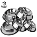 Comedouro Inox Para Câes E Gatos - Pote Comida Ração Água Vasilha Inox Antiderrapante
