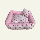 Cama Quadrada Caminha Pet Cachorro Gato Várias Cores com 100% Zíper