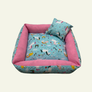 Cama Quadrada Caminha Pet Cachorro Gato Várias Cores com 100% Zíper