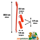 Kit De 3 Escova De Dentes Para Pets Cães Cachorro Gatos Dedal CORES VARIADAS