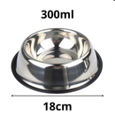 Kit Comedouro Pet Inox Comedouro Bebedouro Cachorro Gato Pet Pote Ração Vasilha Cachorro Gato Antiderrapante
