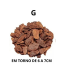 Casca De Pinus Polida 20 Litros P ou M Natural Jardinagem Decoração Saco 3, 10, 20 litros