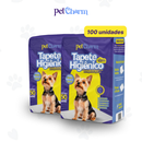 Kit Tapete Higiênico 10 até 100 unidades PetCharm Slim -Tamanho 50cm x 60cm Para Cachorros