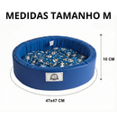 Cama Pet Caminha Redonda Almofada Para Cães e Gatos estampada Lavável Para Aréa Externa