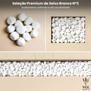 Pedra Para Vasos de Plantas Seixo Branco Dolomita Natural Premium Decoração Canteiros e Jardins