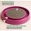 Arranhador para Gatos Redondo com Bolinha Interativo Relax Antiestresse Brinquedos para Gatos