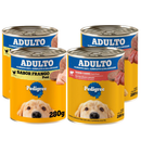 PEDIGREE LATA PATÊ SABORES CARNE E FRANGO 280 GR KIT 02/04 UND OU MIX
