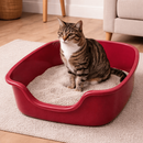 Caixa de Areia Gato Grande 65x54x21 Bandeija Gigante Jumbo Higienico Sanitario Toalete