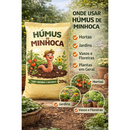 Húmus de Minhoca 2 Kg, 5Kg, 10Kg, 20Kg para Flores, Vasos, Hortas, Paisagismo e Jardinagem