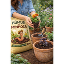 Húmus de Minhoca 2 Kg, 5Kg, 10Kg, 20Kg para Flores, Vasos, Hortas, Paisagismo e Jardinagem