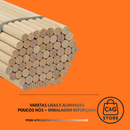 Kit 10 Poleiros 15MM Vareta Bastão Cabo Cavilha De Madeira Para Aves Artesanato Banner Bandeiras