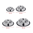 Comedouro e Bebedouro Inox Antiderrapante Para Cães e Gatos - Resistente e Ideal Para Pets de Todos os Potes - WYL