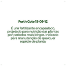Fertilizante Forth Cote Plus 5M 400g 15-09-12 - Forth Jardim
