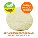 Areia Biodegradável Fina Milho e Mandioca 2Kg - 100% Natural