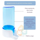 Kit Comedouro automático de sementes 220ml + Bebedouro Automático 200ml - Aves e Calopsitas