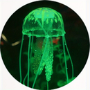 Decorações Vívidas De Água-Viva De silicone Para Um Lindo display De Aquário .