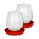 Comedouro 3,5 Kg e Bebedouro 2 L Alimentador Automático Aves Galinha Pintinho Granja Galinheiro