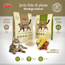 Areia Biodegradável Kadi Grão Misto (fino e grosso) Gato 4kg Milho Mandioca Cat Gatos bio
