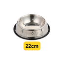 Comedouro Pote Comida Ração Água Pet Cães Gatos Vasilha Inox Antiderrapante