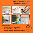 Kit 10 Poleiros 15MM Vareta Bastão Cabo Cavilha De Madeira Para Aves Artesanato Banner Bandeiras